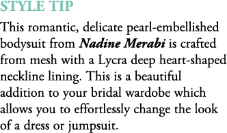 Style tip This romantic, delicate pearl embellished bodysuit from Nadine Merabi is crafted from mesh with a Lycra dee...