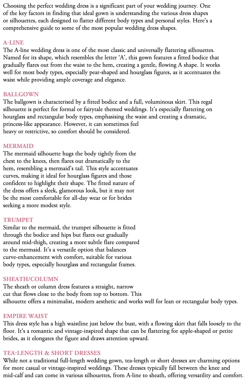 Choosing the perfect wedding dress is a significant part of your wedding journey. One of the key factors in finding t...