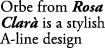 Orbe from Rosa Clar is a stylish A line design