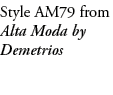 Style AM79 from Alta Moda by Demetrios