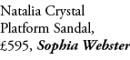 Natalia Crystal Platform Sandal, £595, Sophia Webster