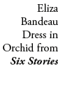 Eliza Bandeau Dress in Orchid from Six Stories