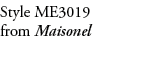 Style ME3019 from Maisonel