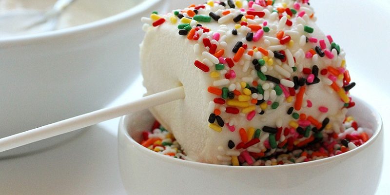 marshmallow with sprinkle