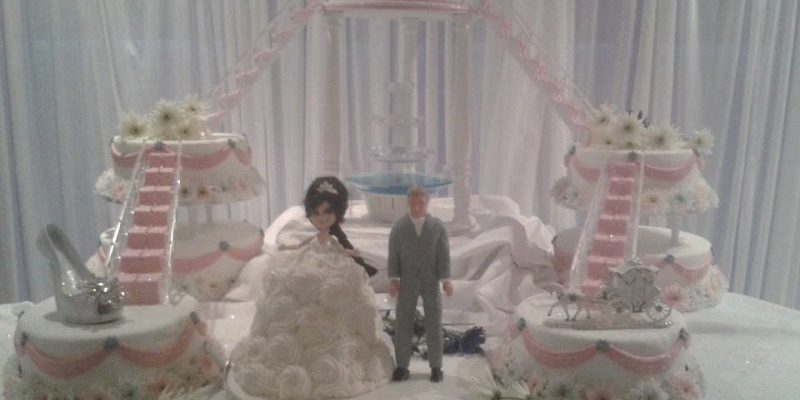7 tier wedding cake