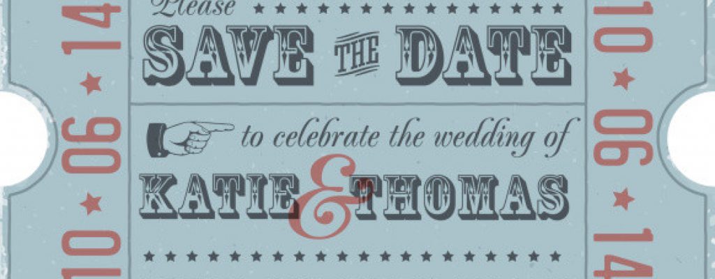 vintage save the date