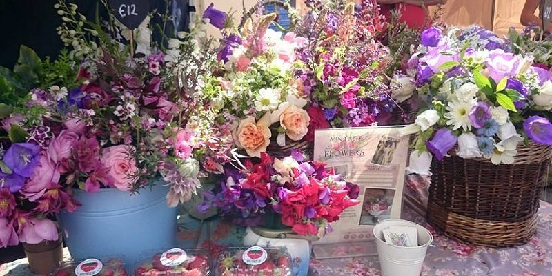 vintage cut flowers
