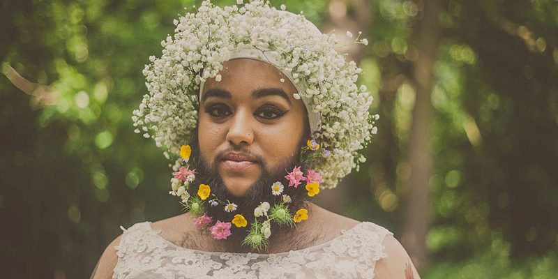 Bearded Bride Shares Positive Message