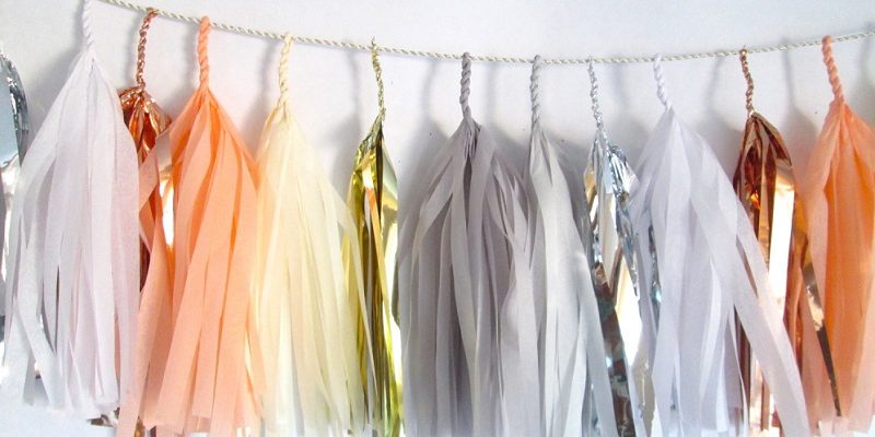 metallic ribbons