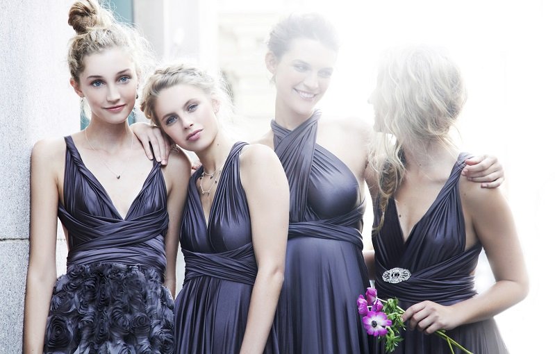 bridesmaid dresses different styles same colour uk