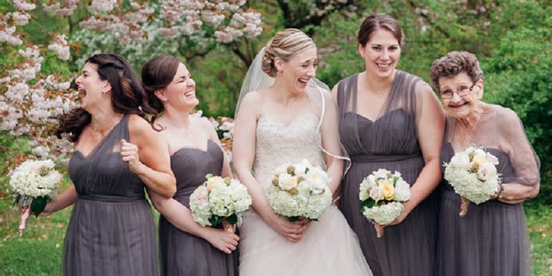 Bride has her 89-year-old Nana as bridesmaid