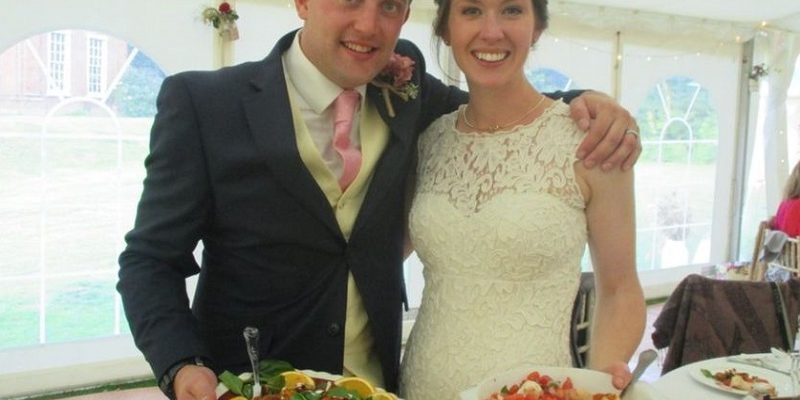 Couple’s serve recycled wedding reception meal made from out-of-date food