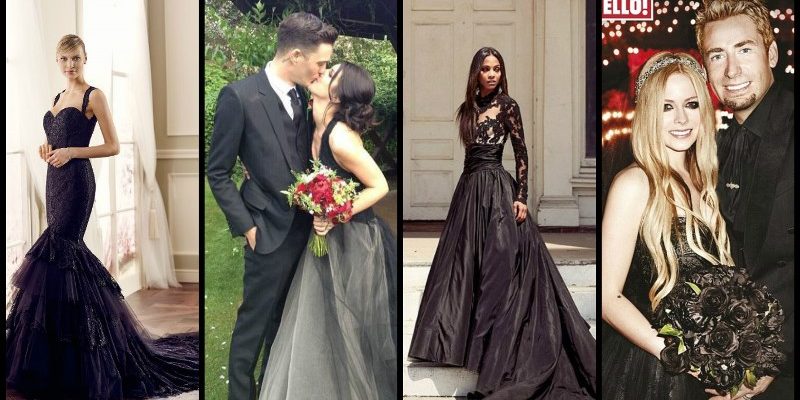 black wedding dresses