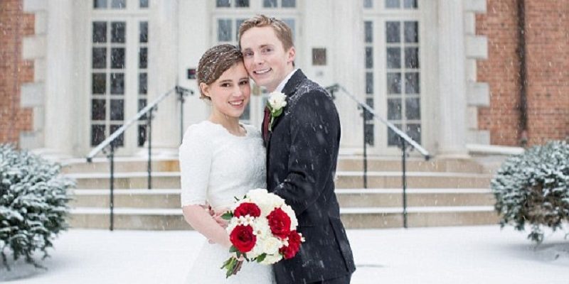 Determined couples brave East Coast blizzard to marry