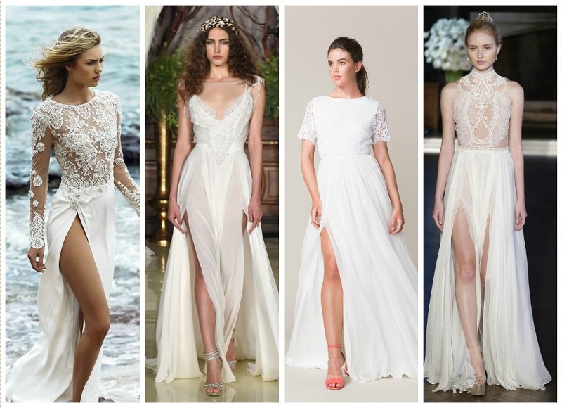 New trend! The sexy thigh split wedding dress | Wedding Journal