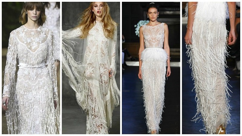 dress with fringing
