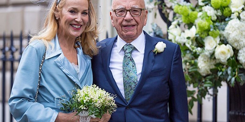 rupert murdoch jerry hall wedding