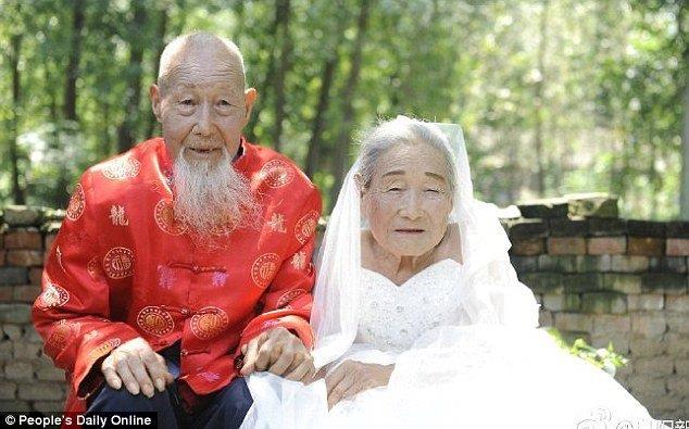 old man wedding dress