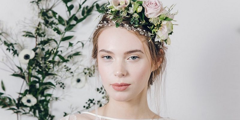 bridal flower crown