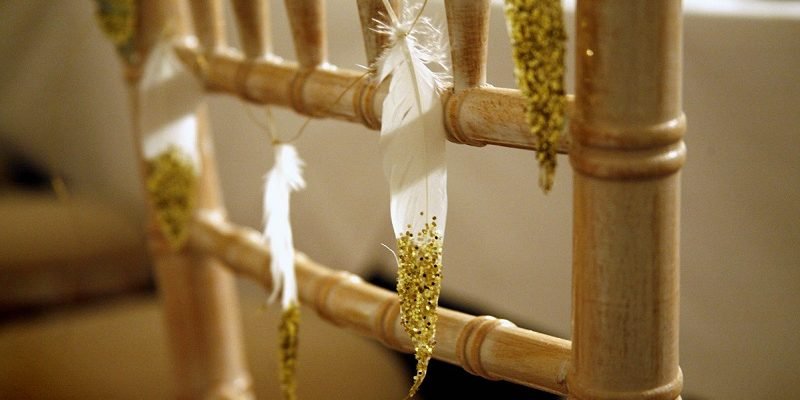 feather wedding decoration 5