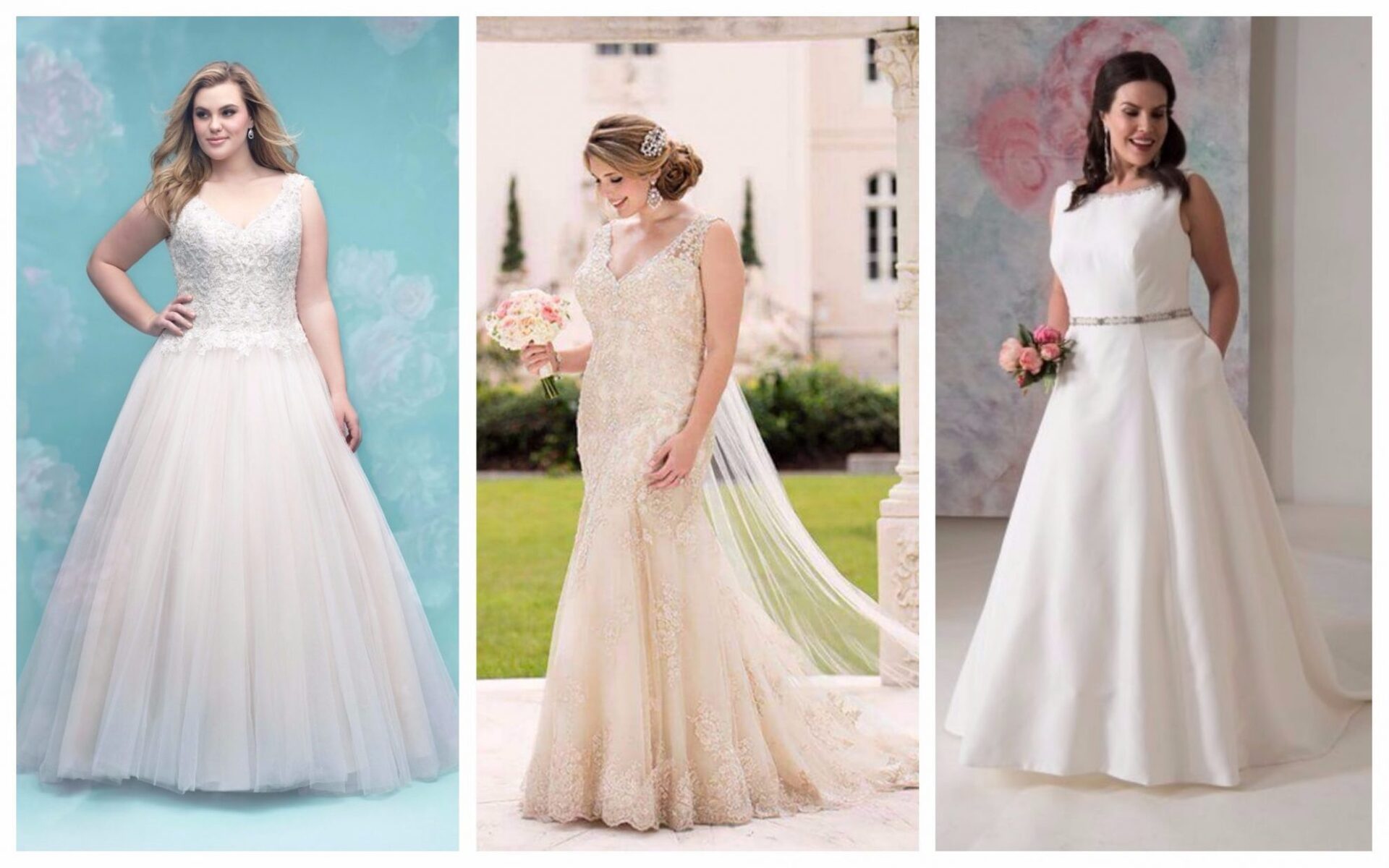 essence plus size wedding dresses