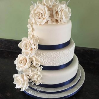 Celina's Cakes Navy 3 tier