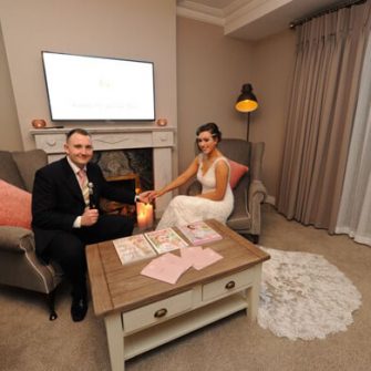 The Glenside Hotel bride and groom
