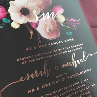 Darling Stationery Black and Gold