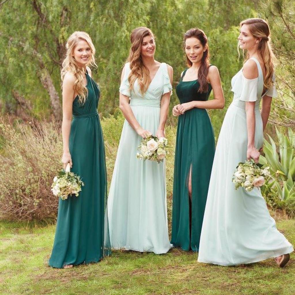 Coloured Bridesmaids Dresses