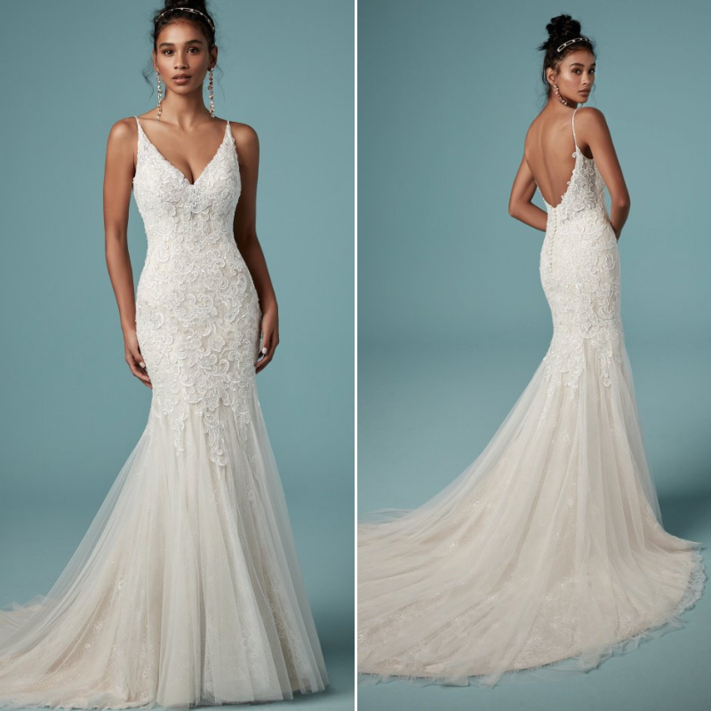 sleek mermaid wedding dress