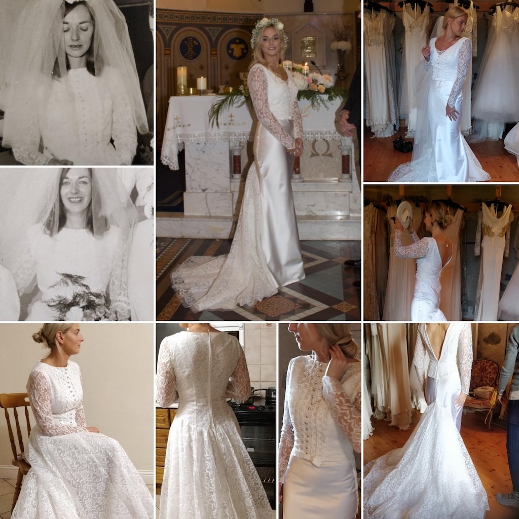 Irish Bride Wears Mum’s 50YearOld Wedding Dress Wedding Journal