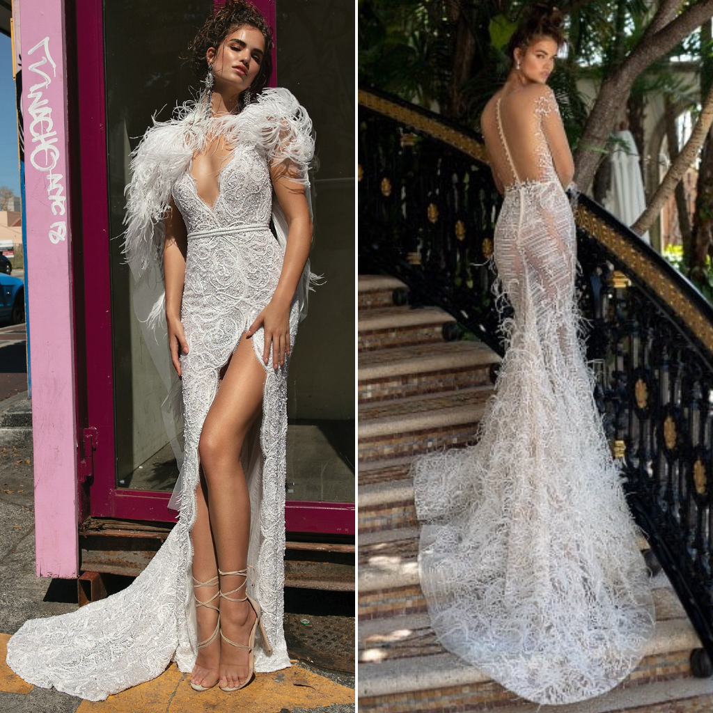 Feathered-Dresses-Met-Gala-2019-Berta-Bridal