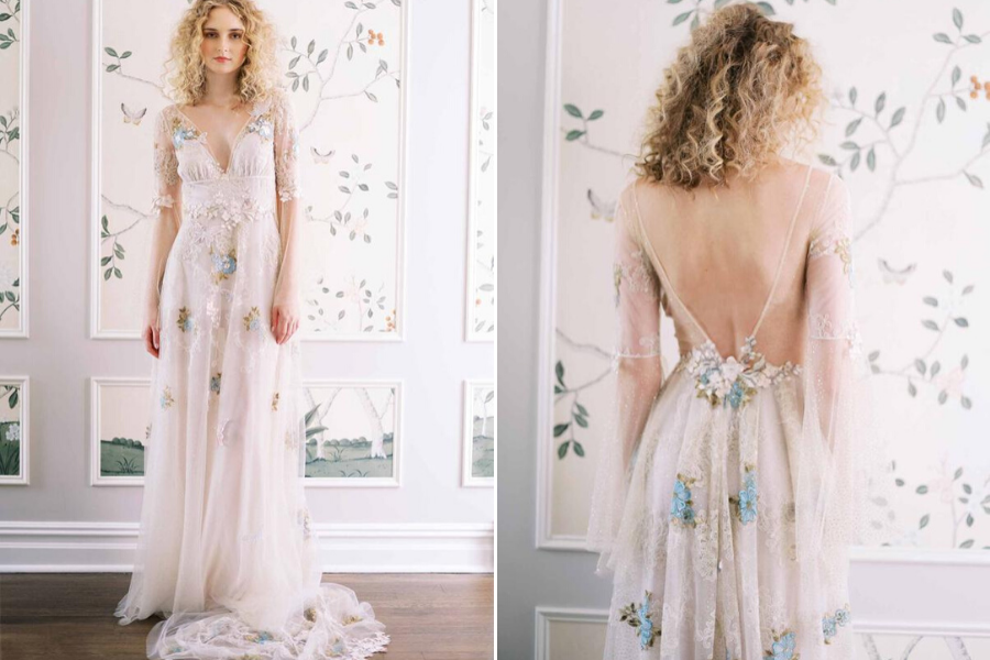 Blue-Wedding-Dress-Claire-Pettibone