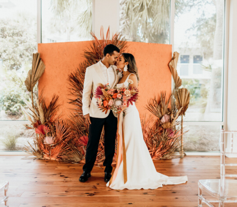 Burnt-Orange-Wedding-Theme-Ceremony-Backdrops