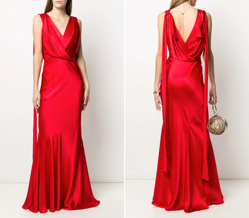 Red-Wedding-Dresses-V-Scoop-Back-Dress