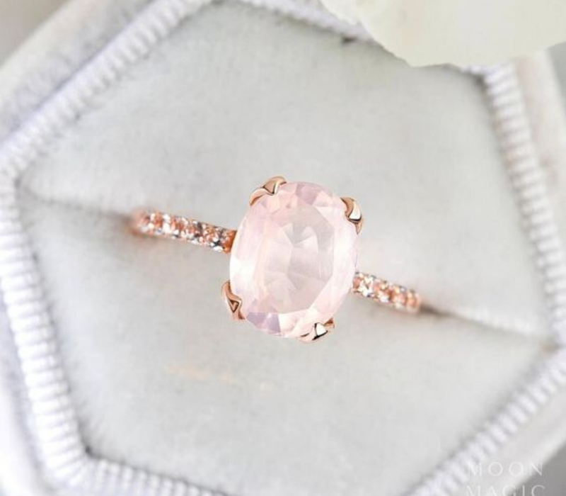 Rose Quartz-Engagement-Ring