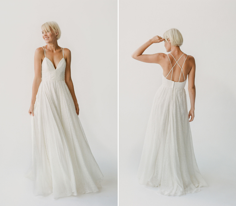 Truvelle boho bridal wedding dress