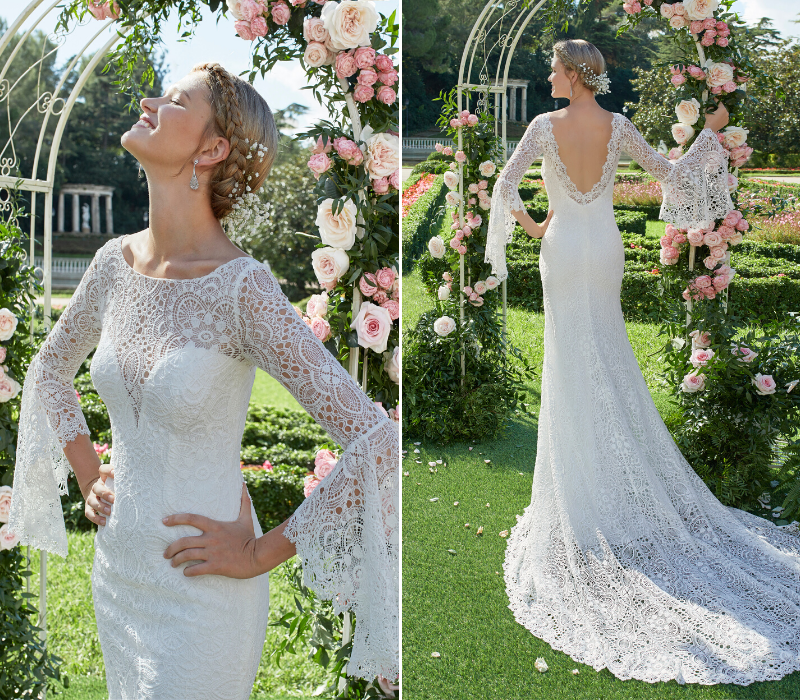 Aire Barcleona boho bridal wedding dress