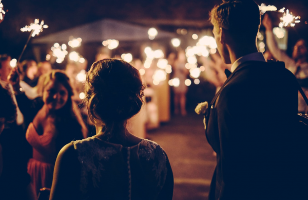 wedding at night