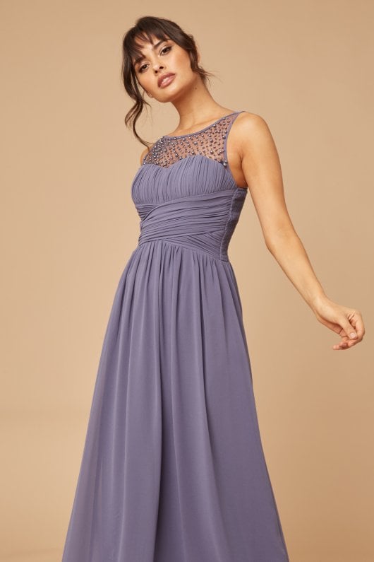 Little mistress purple clearance bridesmaid dresses