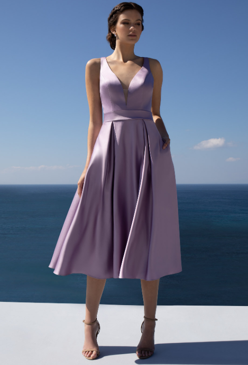 purple bridesmaid dress