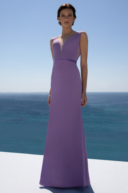 purple bridesmaid dress