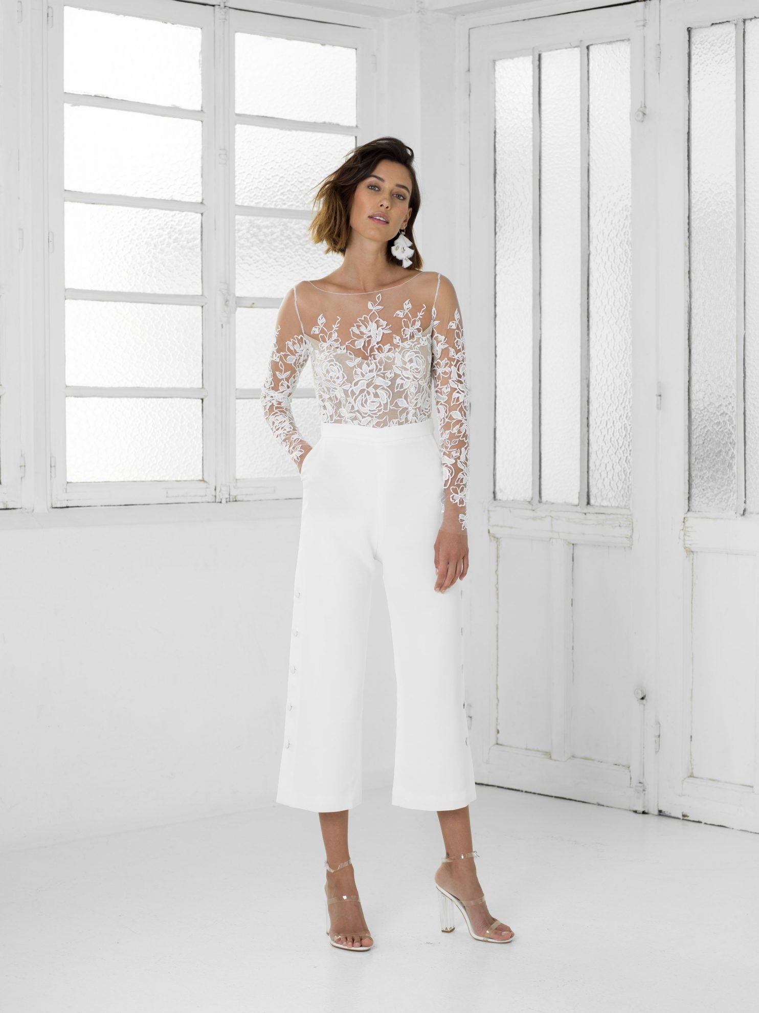 Rime Arodaky wedding jumpsuit