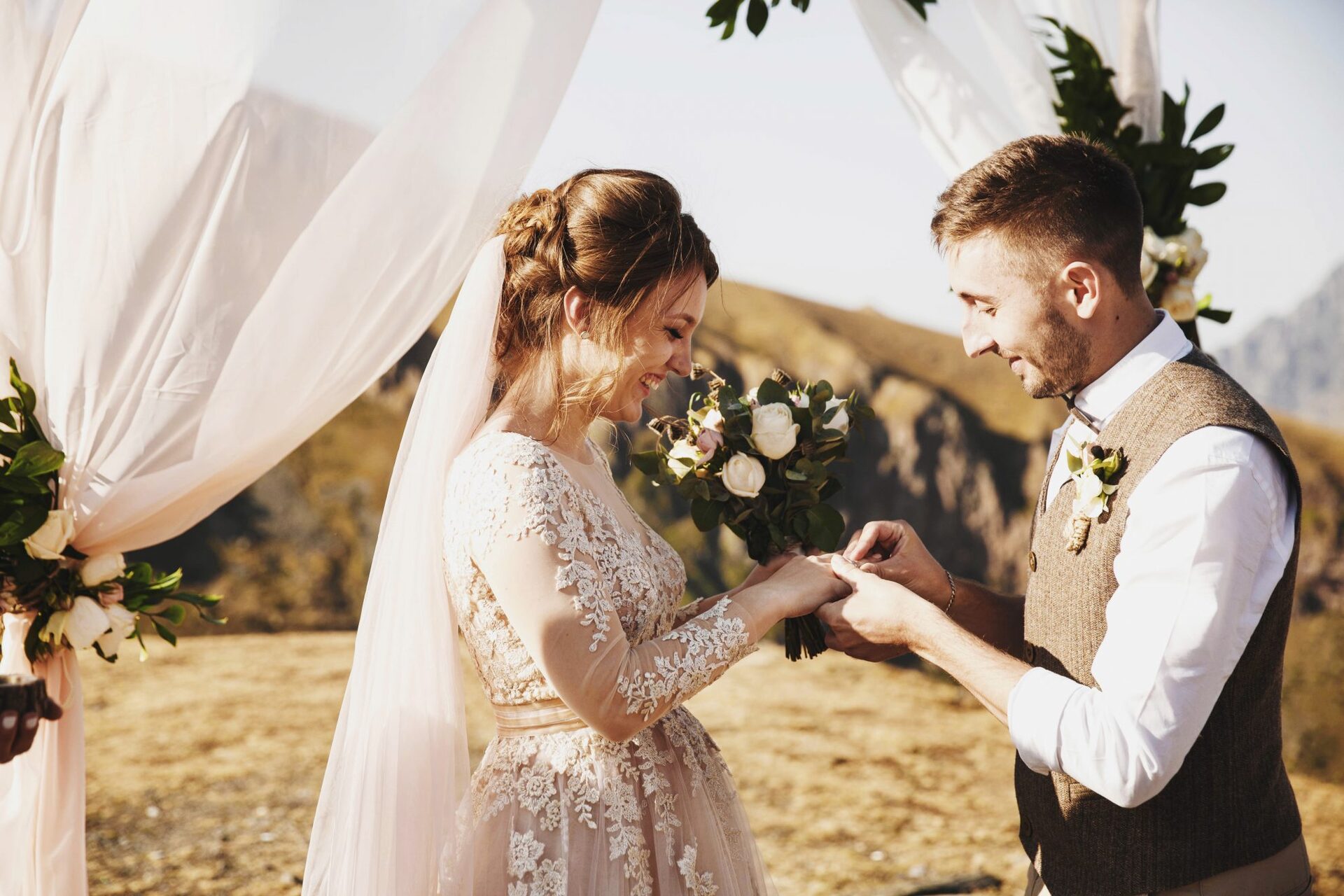 Bride and groom