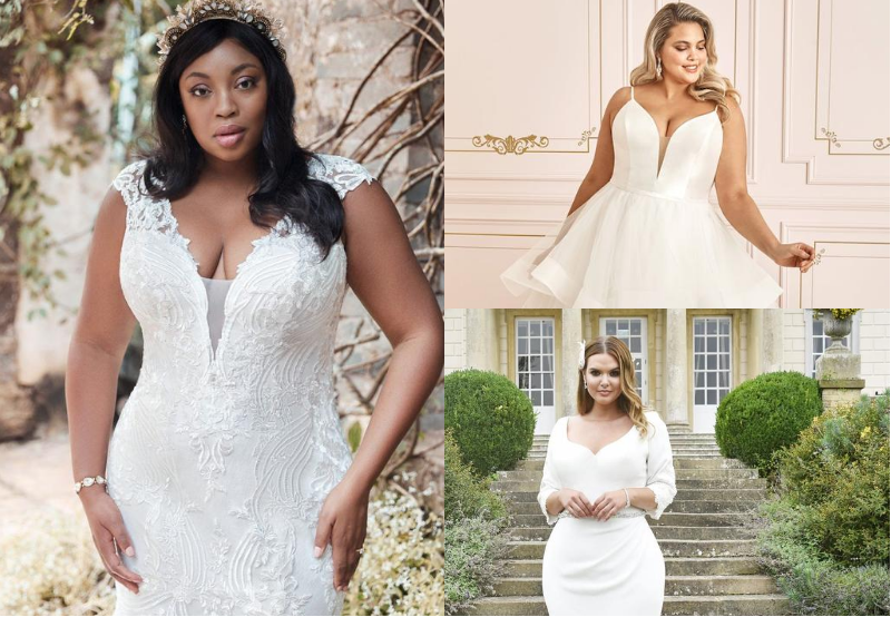 16 Plus Size Pink Wedding Dresses You'll LOVE | The Curvy Fashionista
