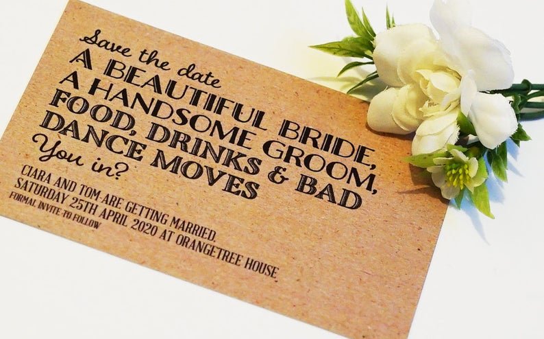 Fun wedding on sale invitation