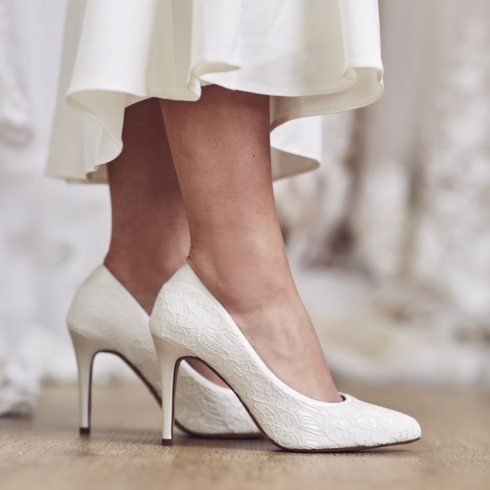 A close up of the Billie by Rainbow Club. This image features in the Wedding Shoe Style For Every Type Of Bride Article.