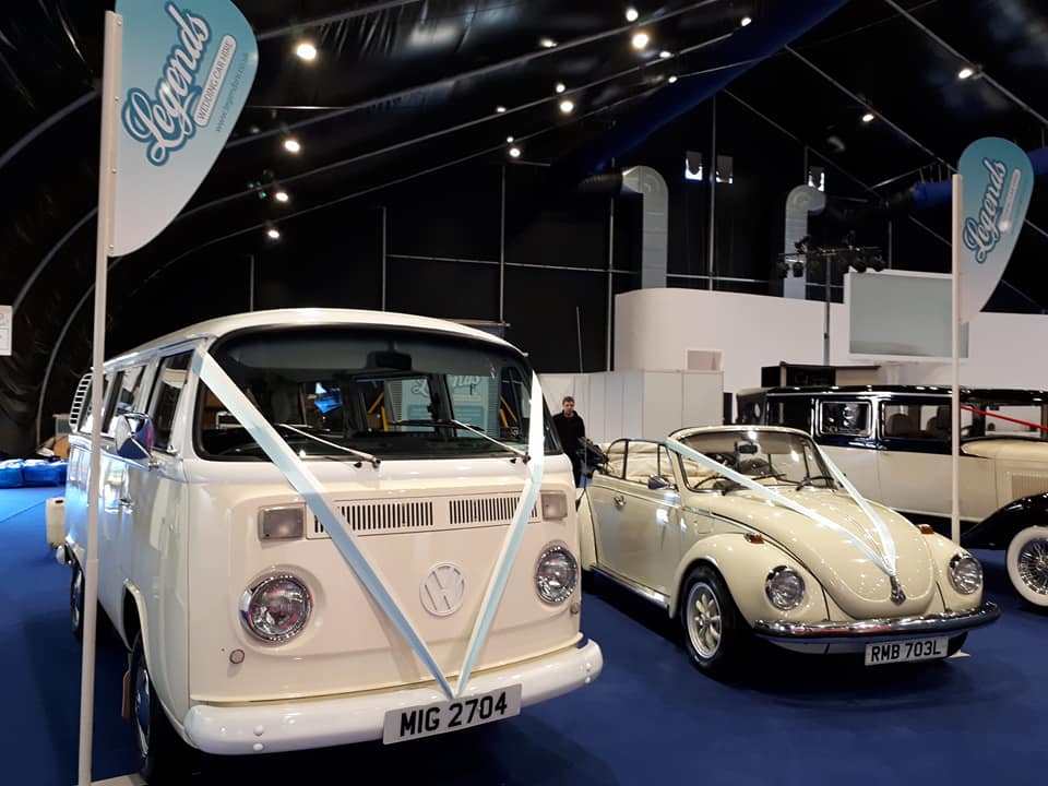 A Volkswagen Bus parked at The Wedding Journal Show.