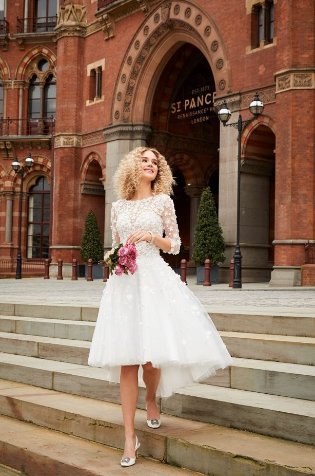 Winter short wedding dresses outlet