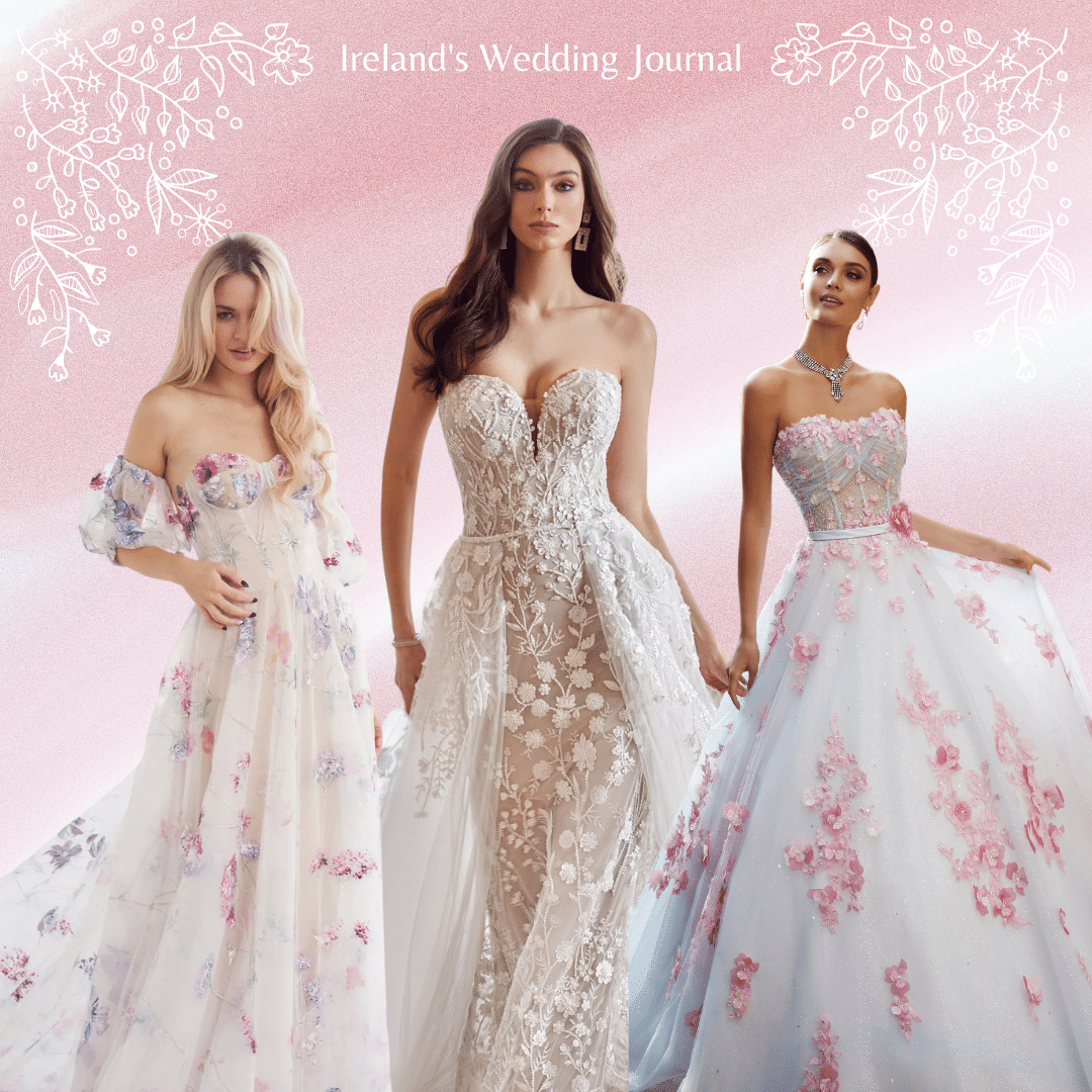11 Floral Embroidered Wedding Dresses To Make A Statement ...